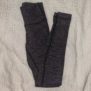 Lululemon Grey and Black Patterned Leggings